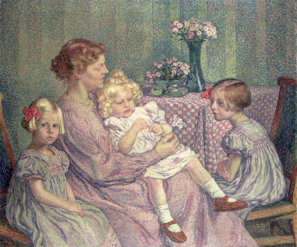 1903年，范德维德夫人及其子女 作者 范·雷塞尔伯格（Théovan Rysselberghe）