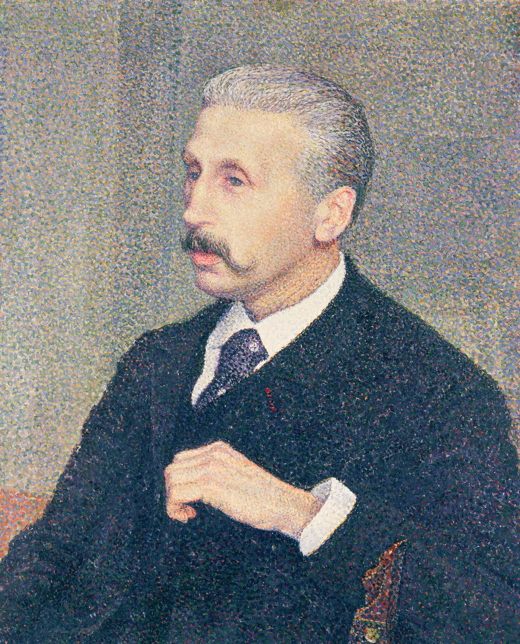 画家叔叔奥古斯特·德斯坎普的肖像 作者 范·雷塞尔伯格（Théovan Rysselberghe）