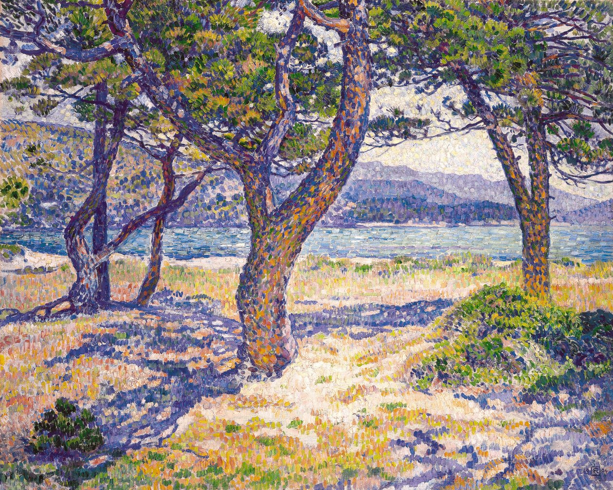 Le Lavandou的地中海 作者 范·雷塞尔伯格（Théovan Rysselberghe）