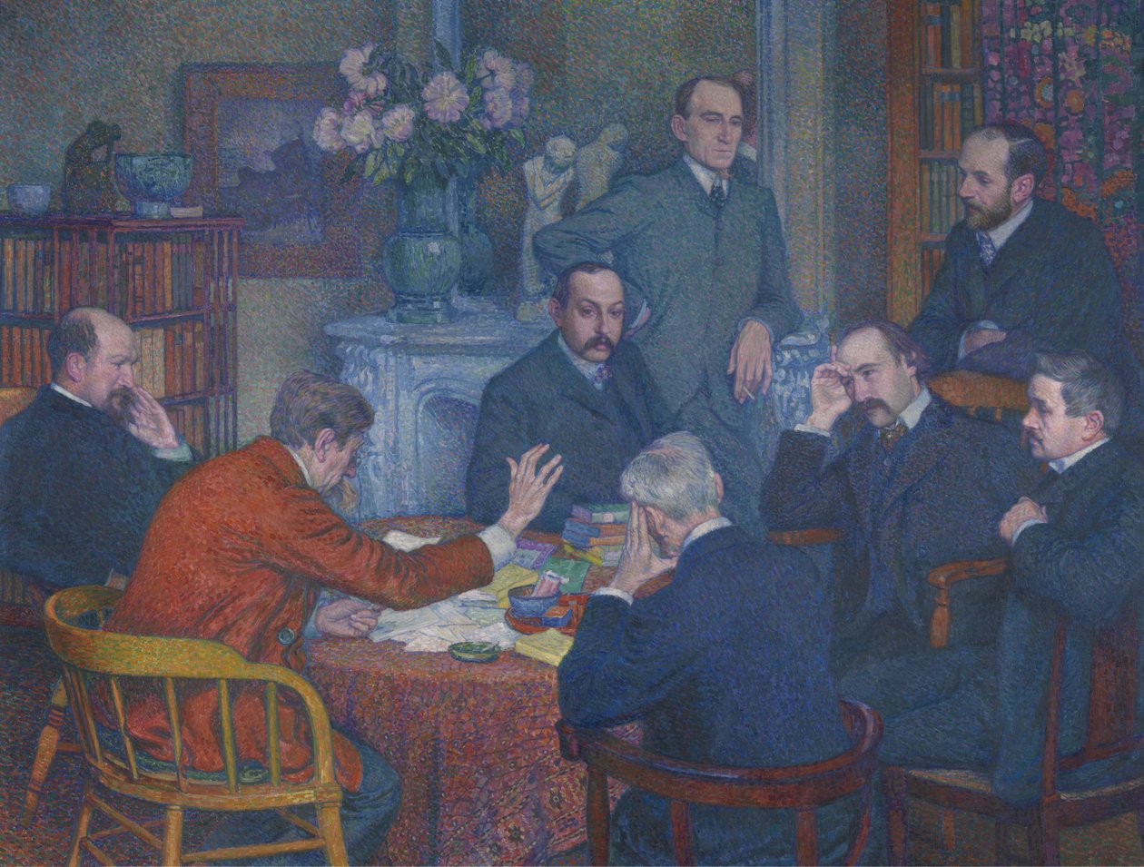 Emile Verhaeren 的朗读 作者 范·雷塞尔伯格（Théovan Rysselberghe）