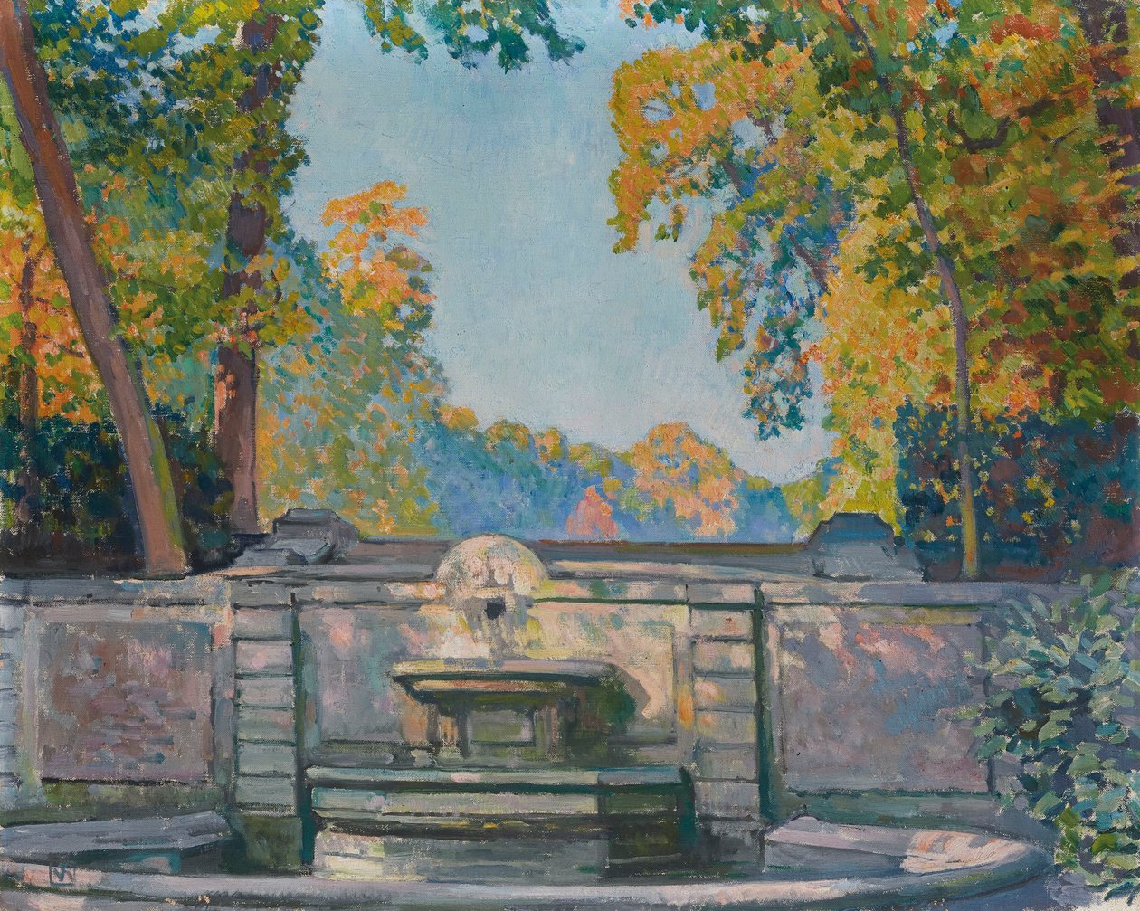 喷泉，约1917-1922年。 作者 范·雷塞尔伯格（Théovan Rysselberghe）