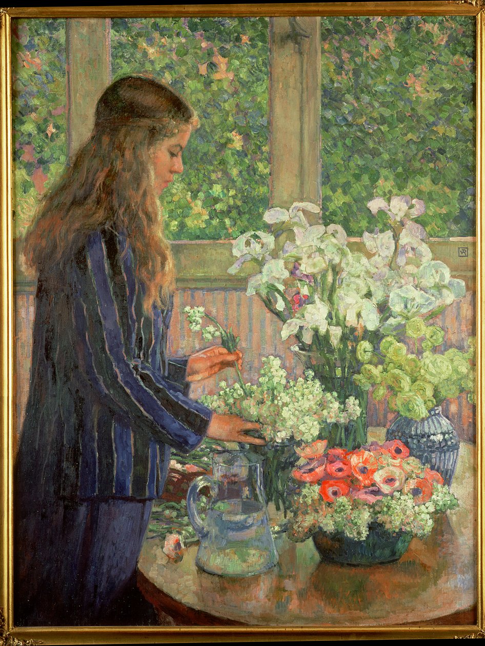 园林花卉 作者 范·雷塞尔伯格（Théovan Rysselberghe）