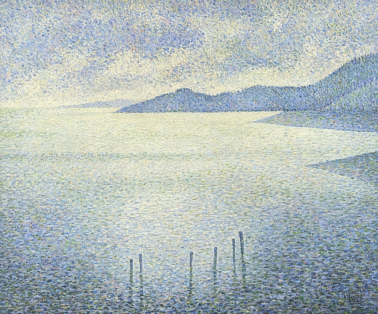 沿海场景。约于1892年 作者 范·雷塞尔伯格（Théovan Rysselberghe）