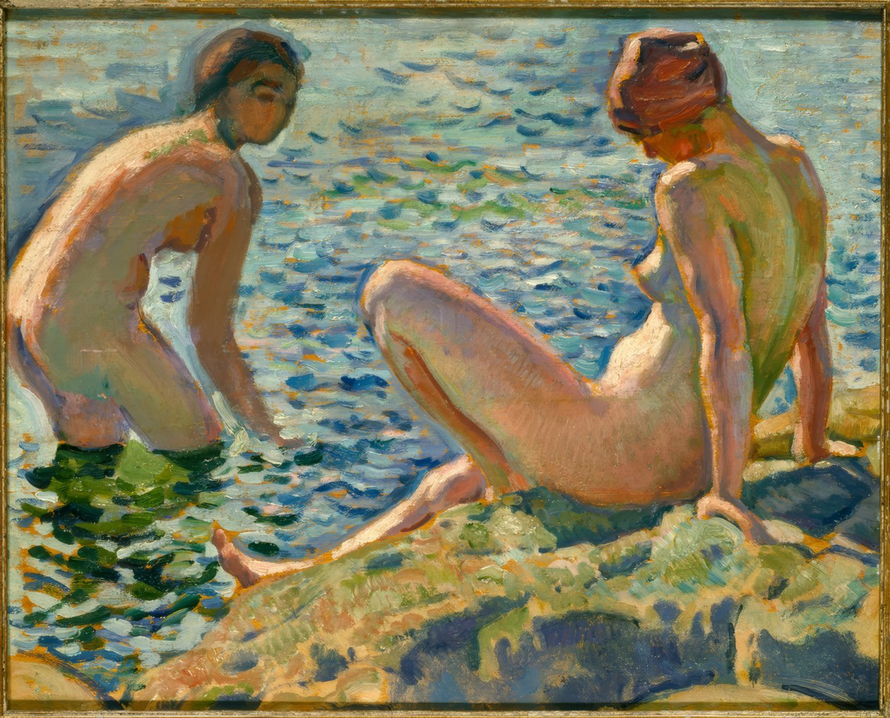 Les Baigneuses 作者 范·雷塞尔伯格（Théovan Rysselberghe）