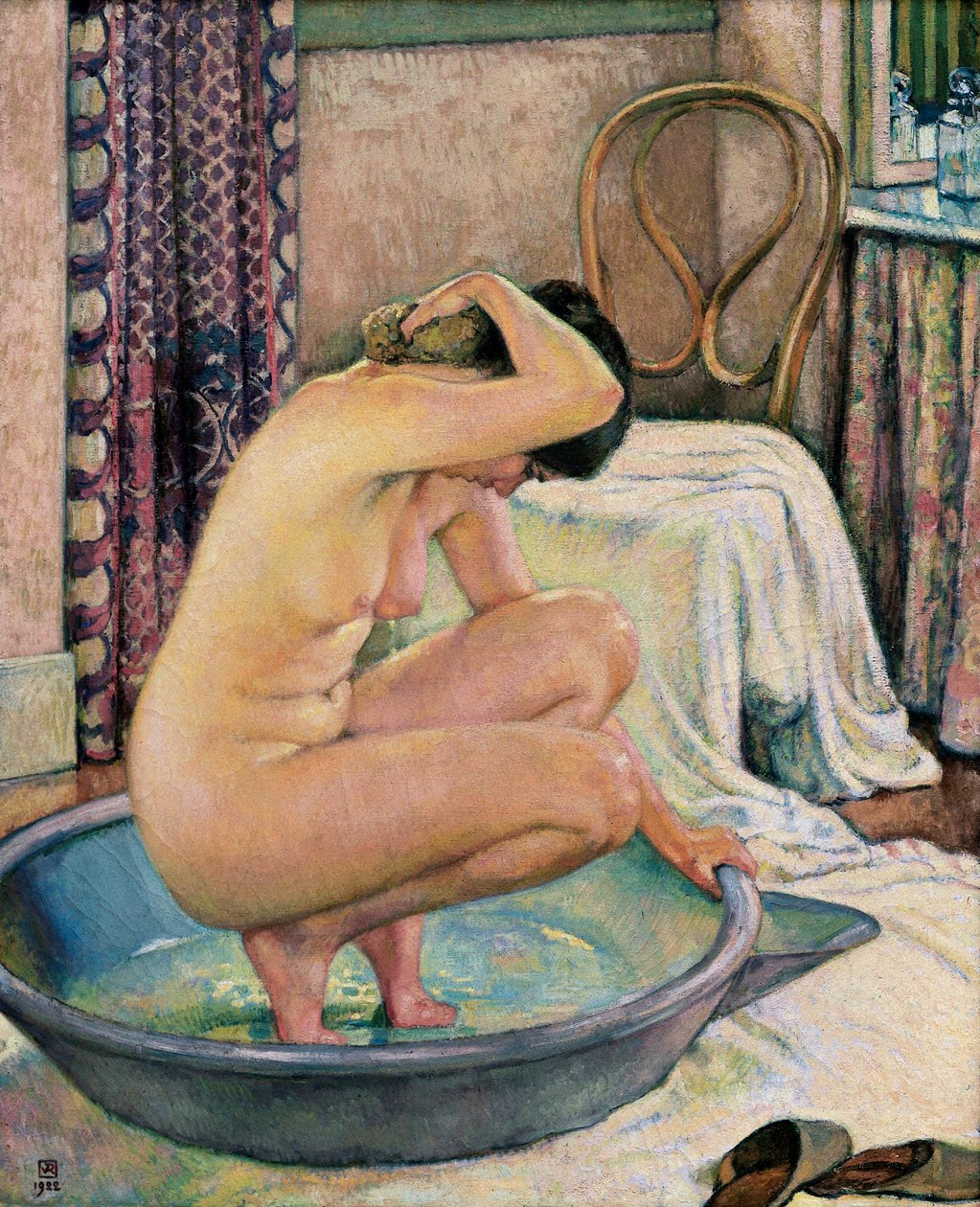 “Nude in a basin “ 作者 范·雷塞尔伯格（Théovan Rysselberghe）