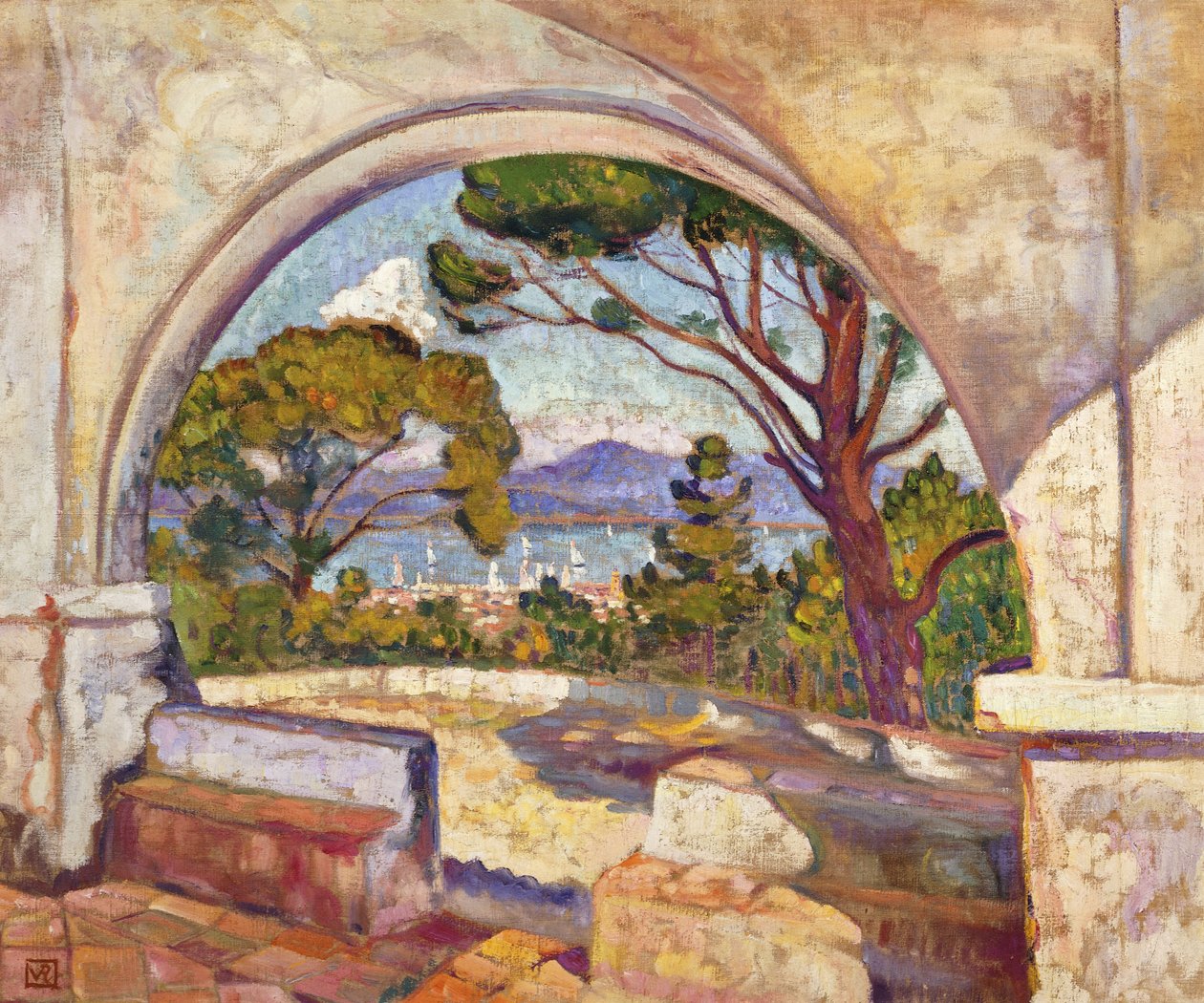 圣特罗佩，圣礼拜堂，摄于1920年 作者 范·雷塞尔伯格（Théovan Rysselberghe）