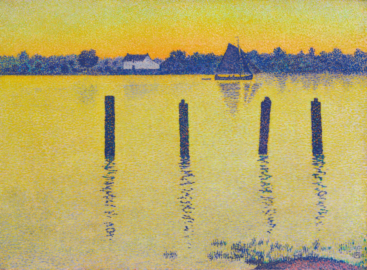 Segelboot auf der Schelde 作者 范·雷塞尔伯格（Théovan Rysselberghe）