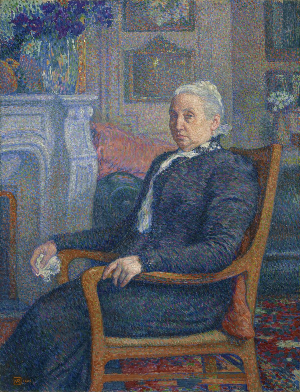 西尔维·代桑（Sylvie Descamps Monnom），1900年 作者 范·雷塞尔伯格（Théovan Rysselberghe）
