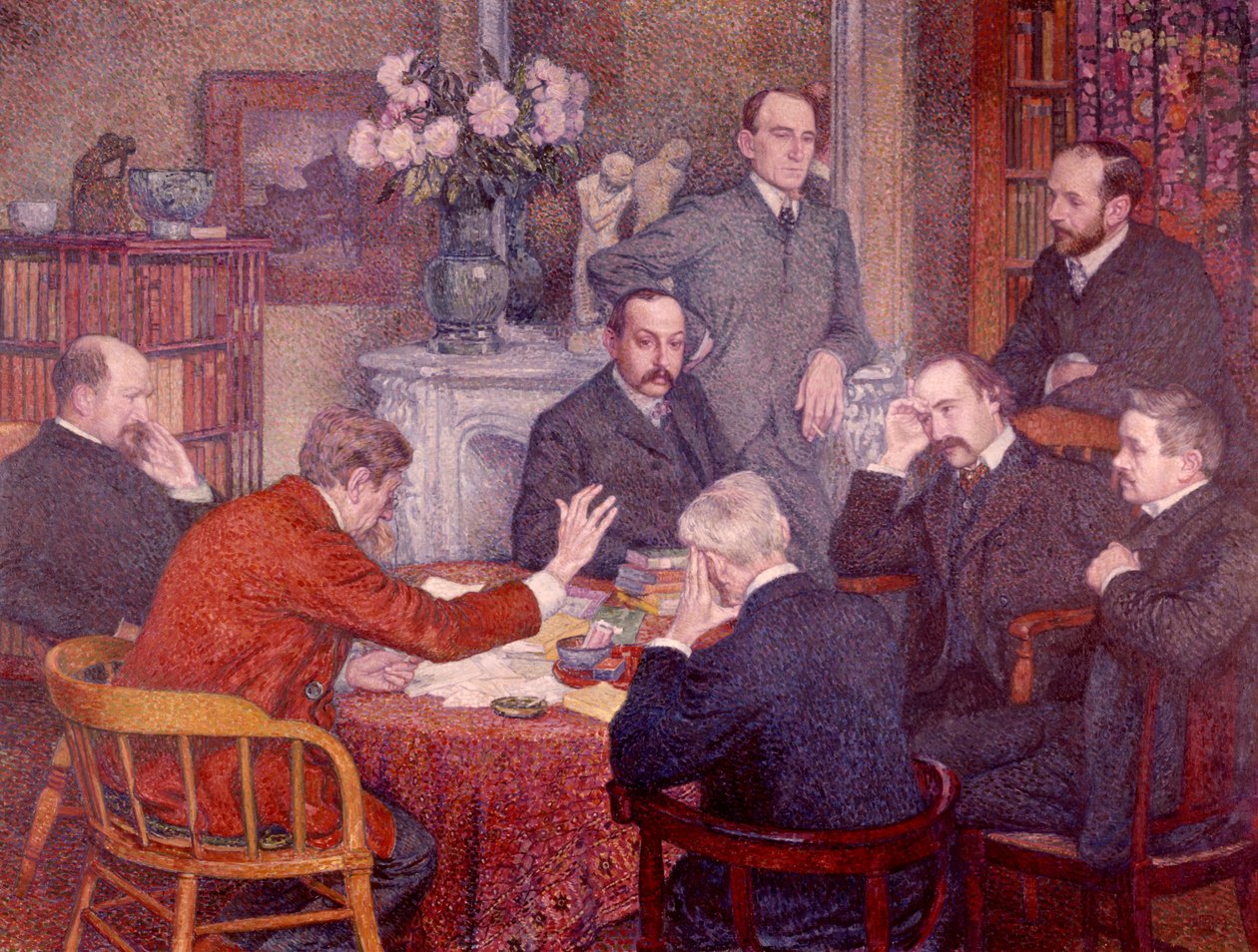 1903年的演讲。 作者 范·雷塞尔伯格（Théovan Rysselberghe）