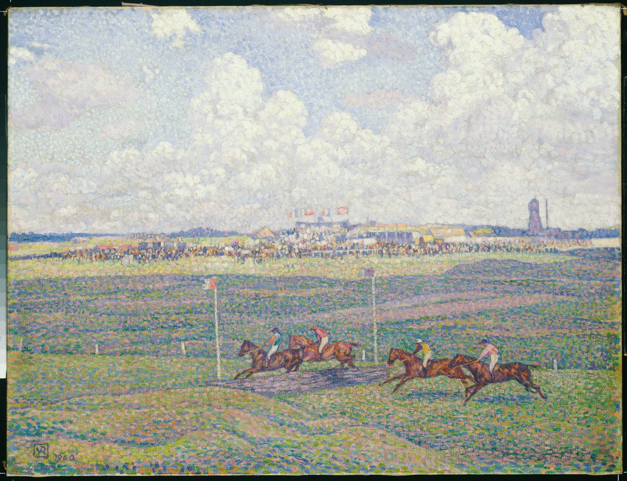 滨海布洛涅的赛马场 作者 范·雷塞尔伯格（Théovan Rysselberghe）