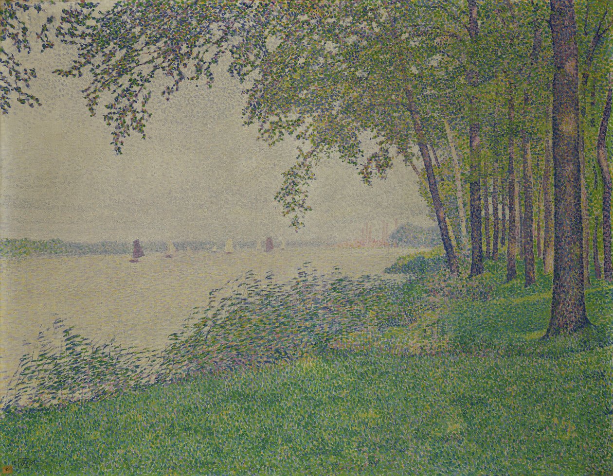帆船，1892年 作者 范·雷塞尔伯格（Théovan Rysselberghe）