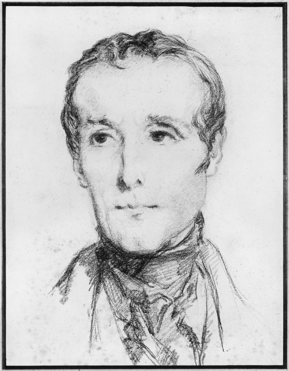Alphonse de Lamartine，c.1848的肖像 作者 蒂奥多·切塞留