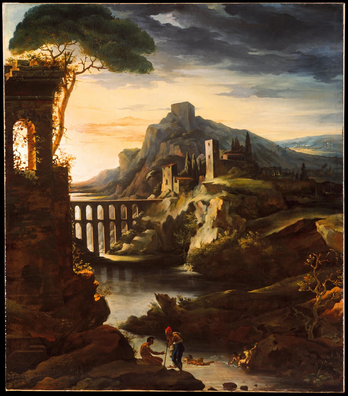 景观与渡槽 作者 西奥多·杰里科（Theodore Gericault）