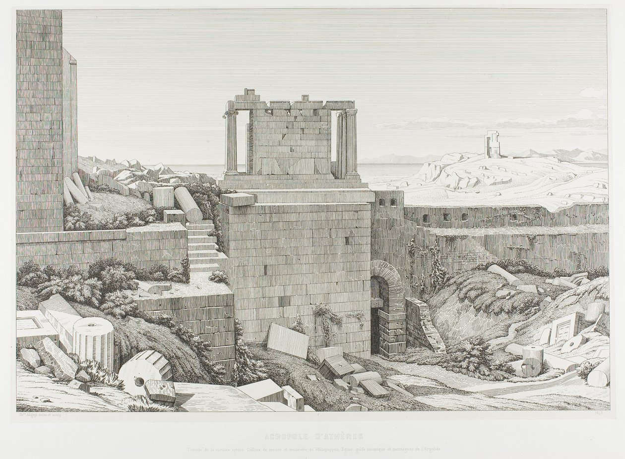 雅典卫城 作者 Theodore Caruelle d'Aligny