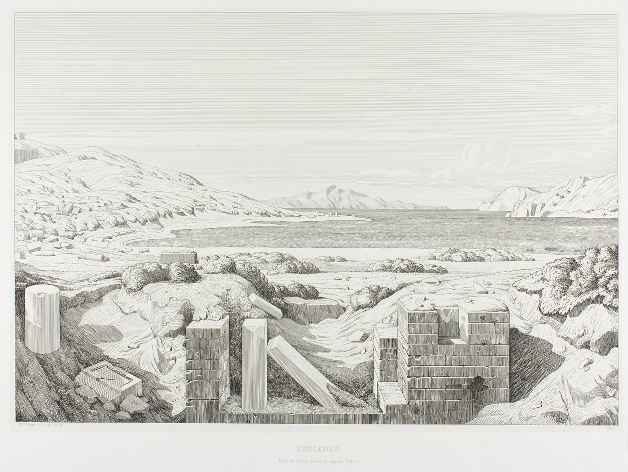 科林斯景观 作者 Theodore Caruelle d'Aligny