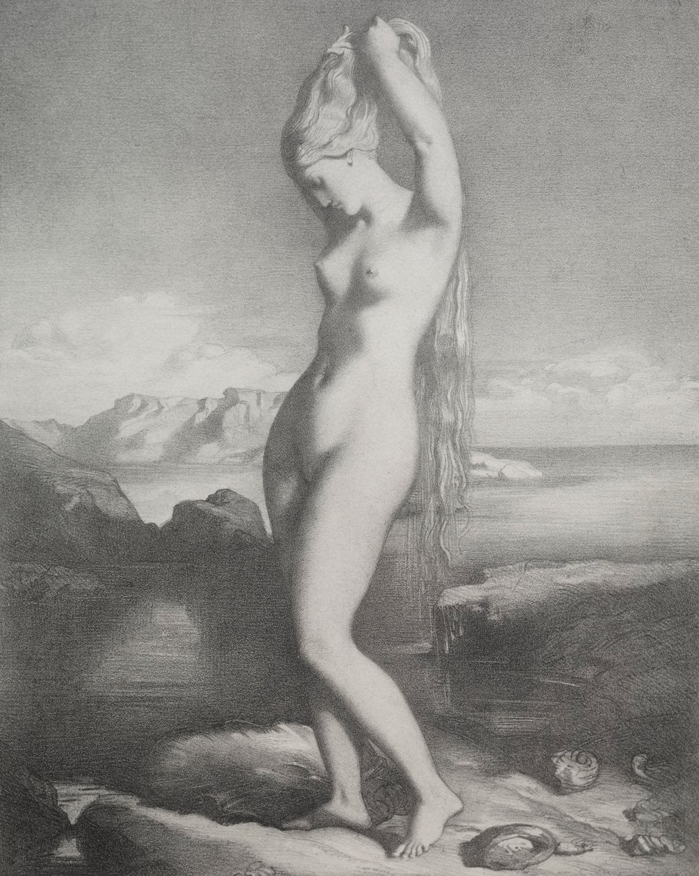 金星Anadyomène，1839年。 作者 蒂奥多·切塞留