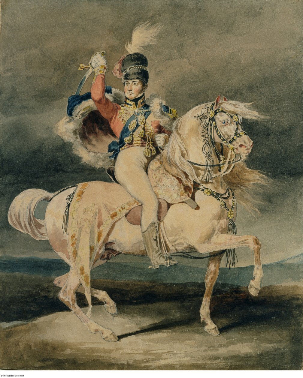 热里科 - 乔治四世饰演威尔士亲王（哈洛之后），可能创作于 1820 - 1821 年 作者 西奥多·杰里科（Theodore Gericault）