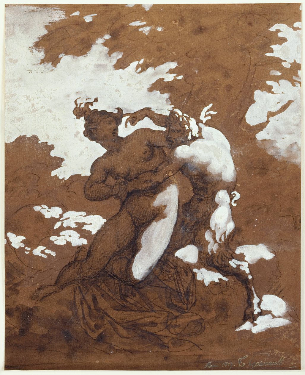 萨提尔与仙女 作者 西奥多·杰里科（Theodore Gericault）