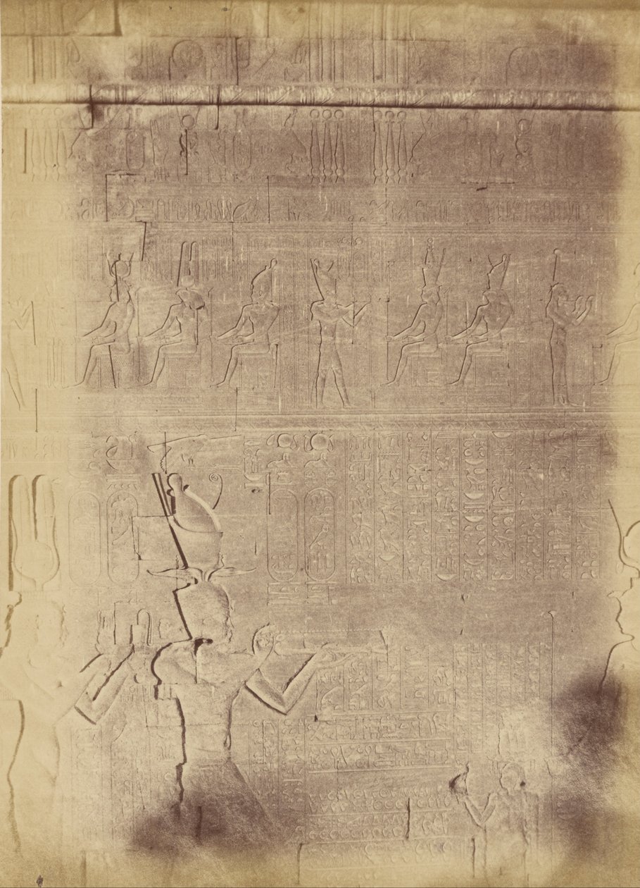 （象形文字铭文的特写镜头（可能是艾得夫神庙）） 作者 迪奥里亚