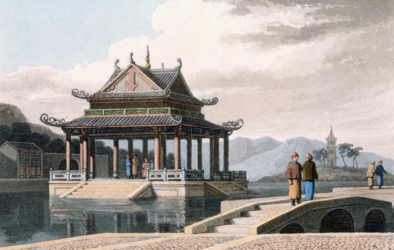 中国馆，1810年（彩色aquatint） 作者 托马斯和威廉丹尼尔