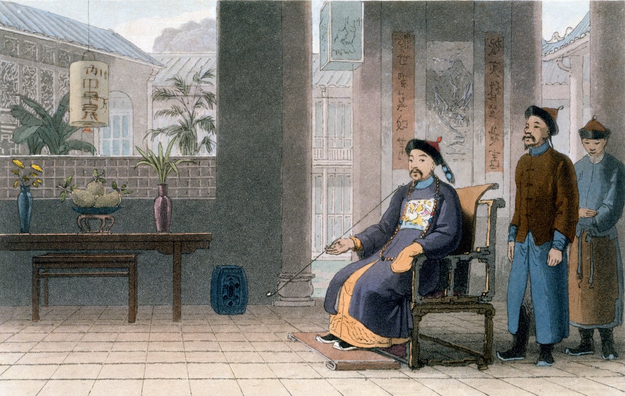 等级中文，1810年（彩色aquatint） 作者 托马斯和威廉丹尼尔