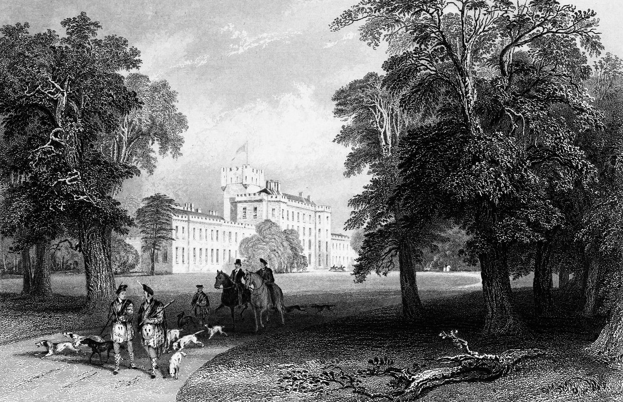 Castle Gordon，由Robert Sands雕刻，1837年 作者 托马斯·阿隆