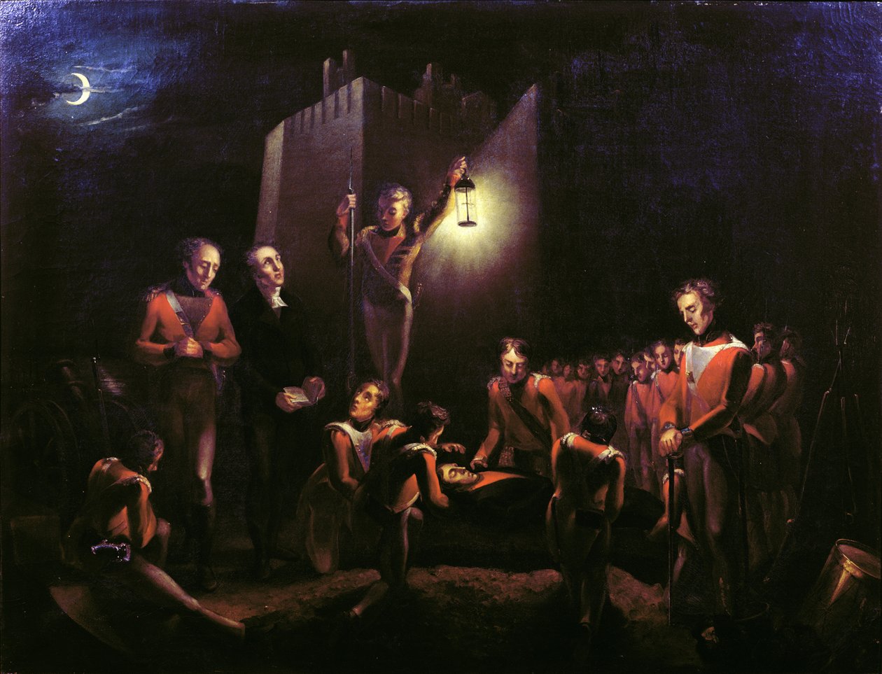 1809年拉科鲁尼亚的约翰摩尔爵士的葬礼 作者 托马斯·巴拉德