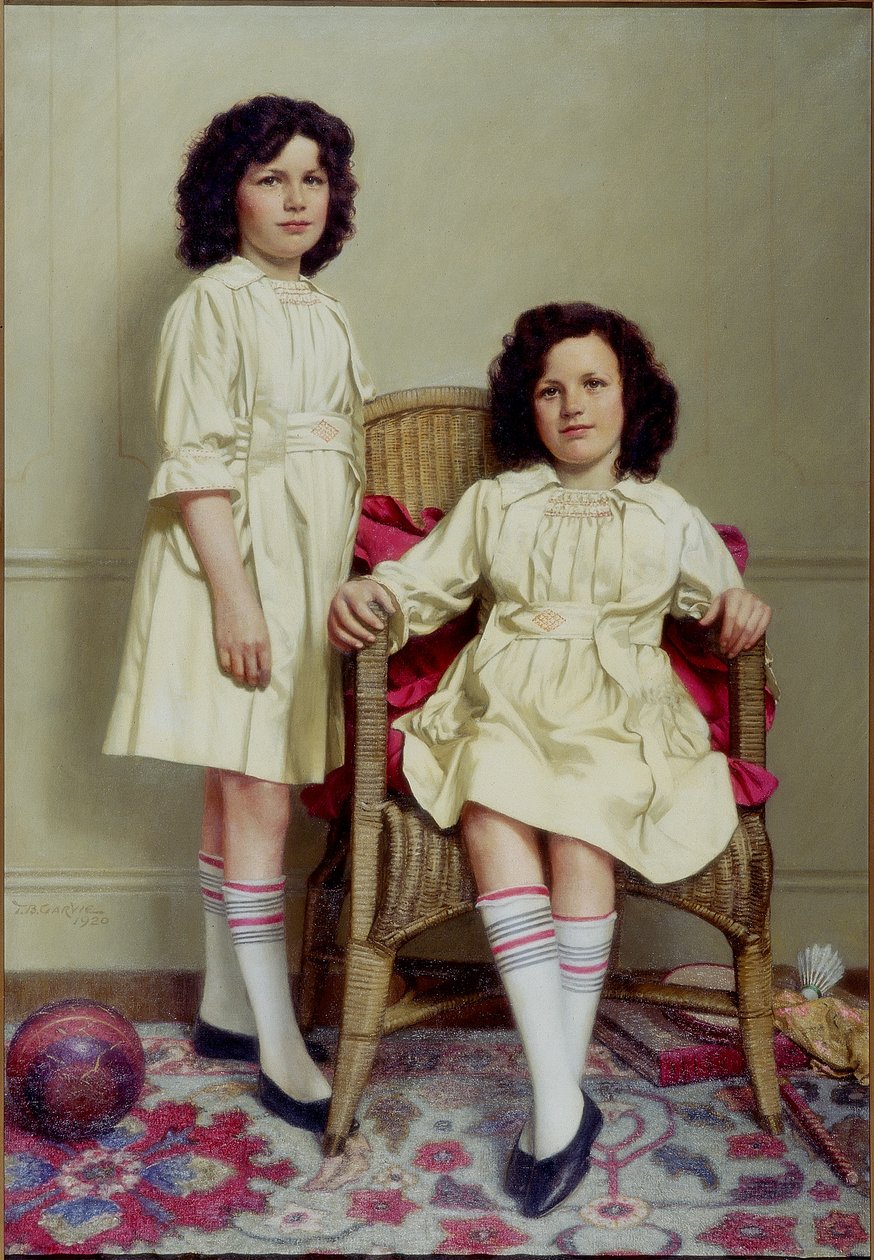 双胞胎（Winifred和Leonora Reid），1920年 作者 托马斯·鲍曼·加维