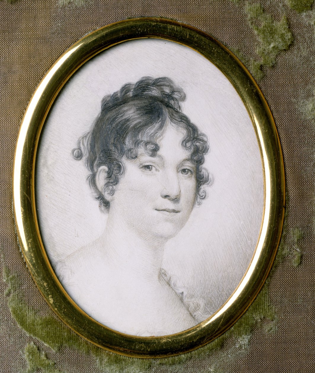 Dolley Madison（1768-1849）（象牙上的铅笔） 作者 托马斯·克里斯蒂安·鲁伯斯