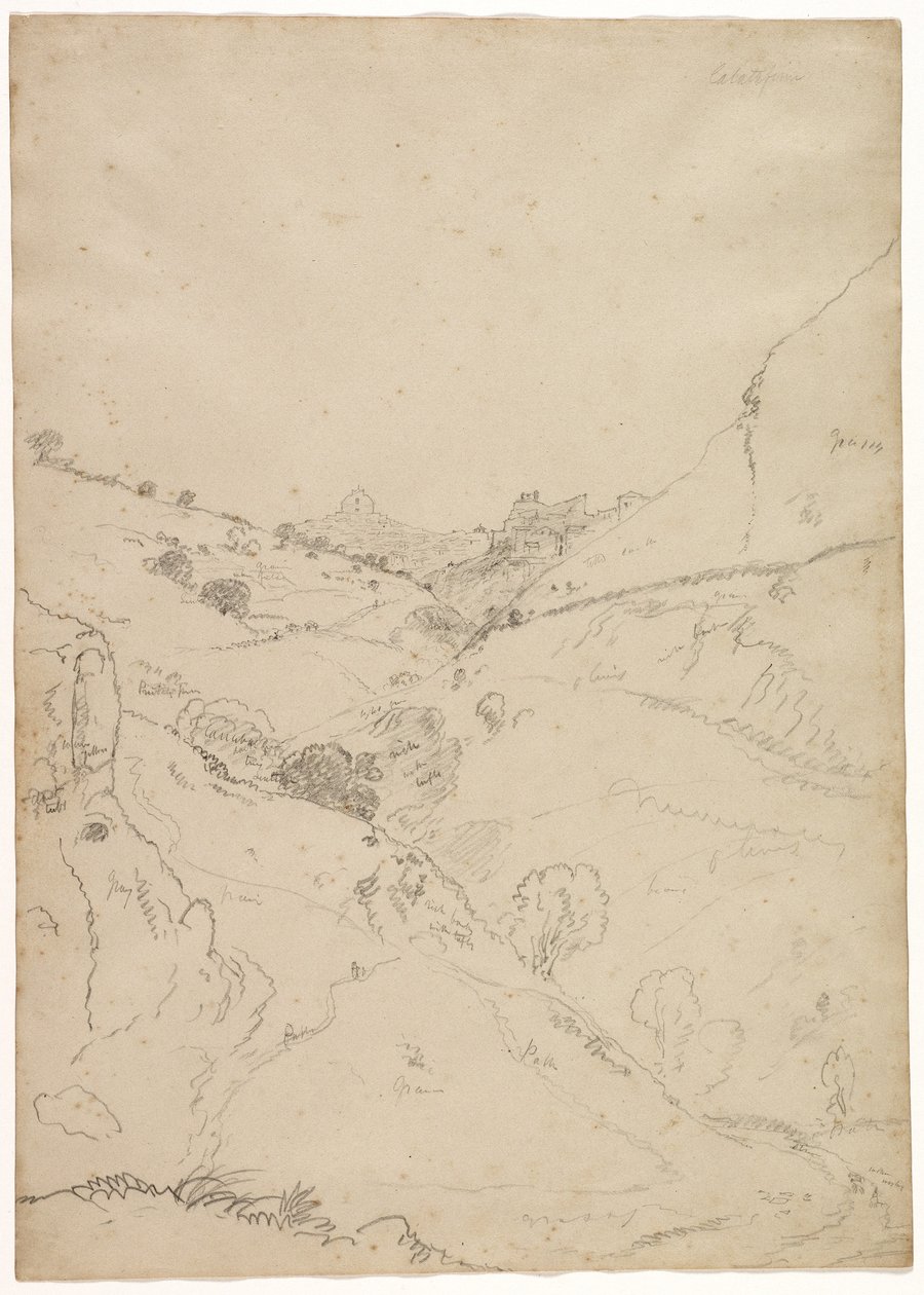卡拉塔菲米，西西里岛，1842年 作者 托马斯·科尔