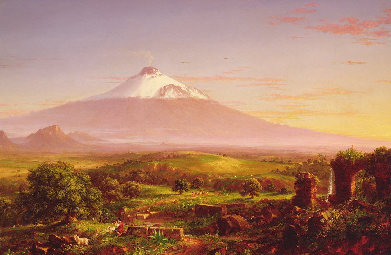 埃特纳火山，1842年 作者 托马斯·科尔