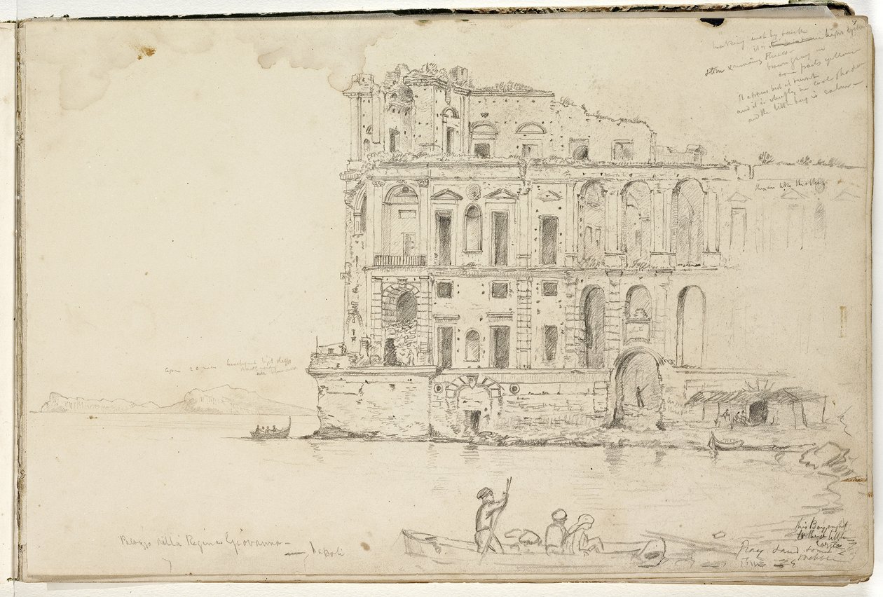 Palazzo della Regina Giovanna，那不勒斯，1832年 作者 托马斯·科尔