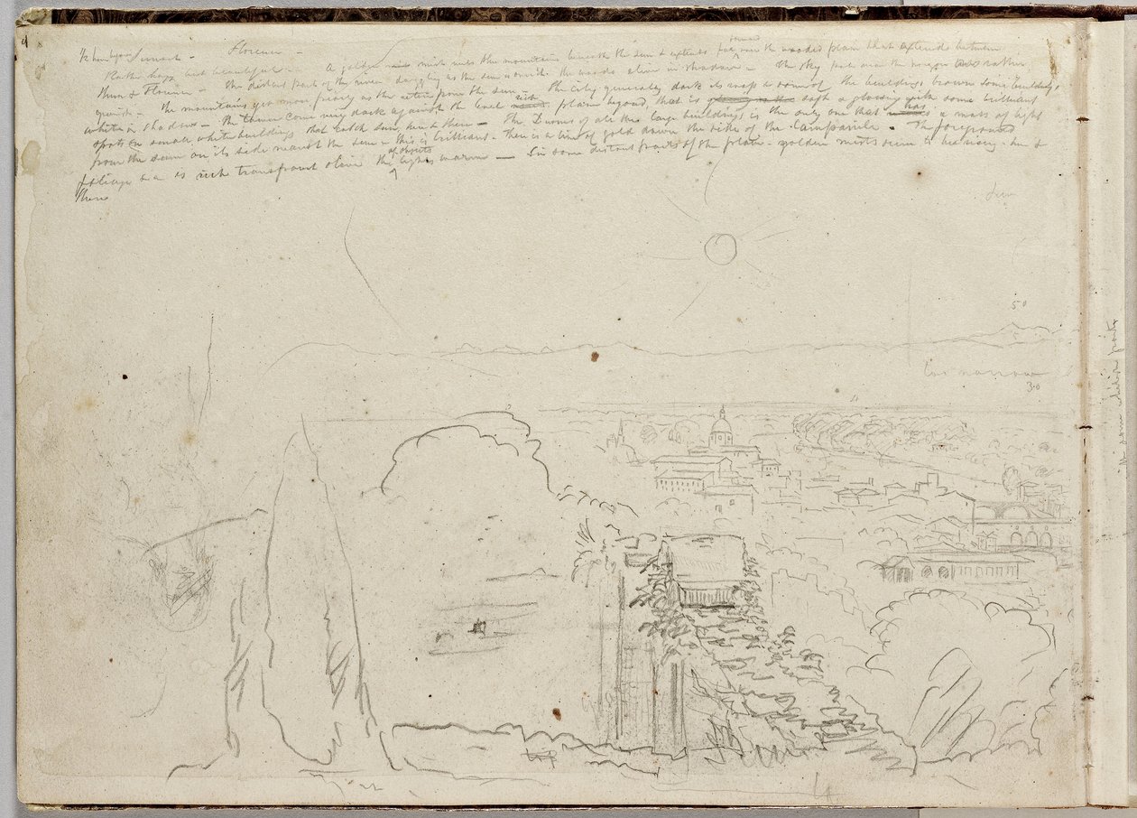 佛罗伦萨全景，c.1831 作者 托马斯·科尔
