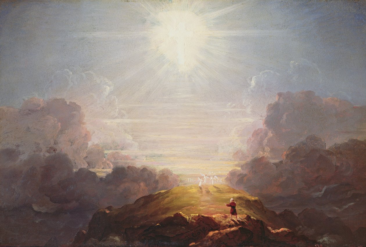 研究十字架和世界，c.1846 作者 托马斯·科尔