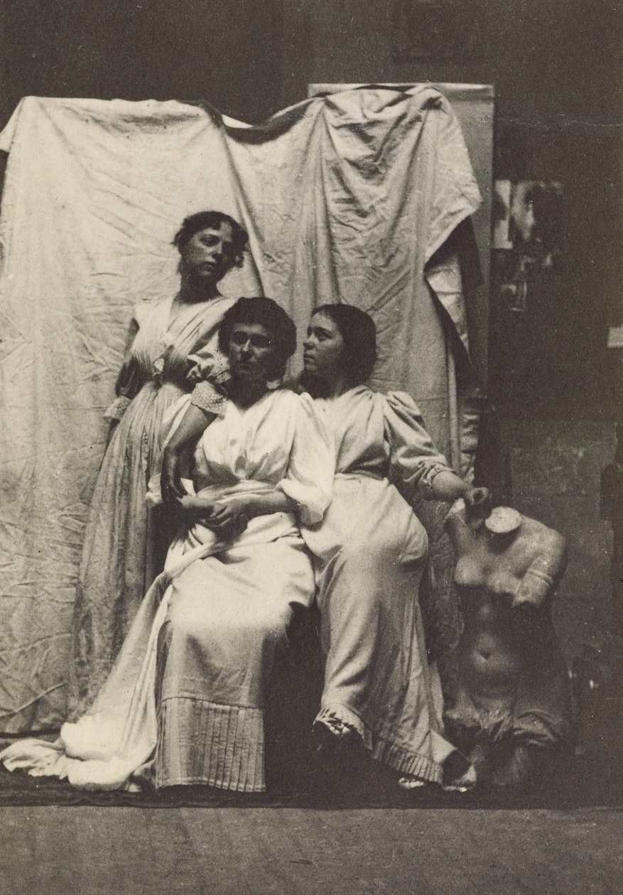 Eakins的Chesnut Street工作室的古典服饰堂厨师，c.1892（白金印刷） 作者 托马斯·埃金斯