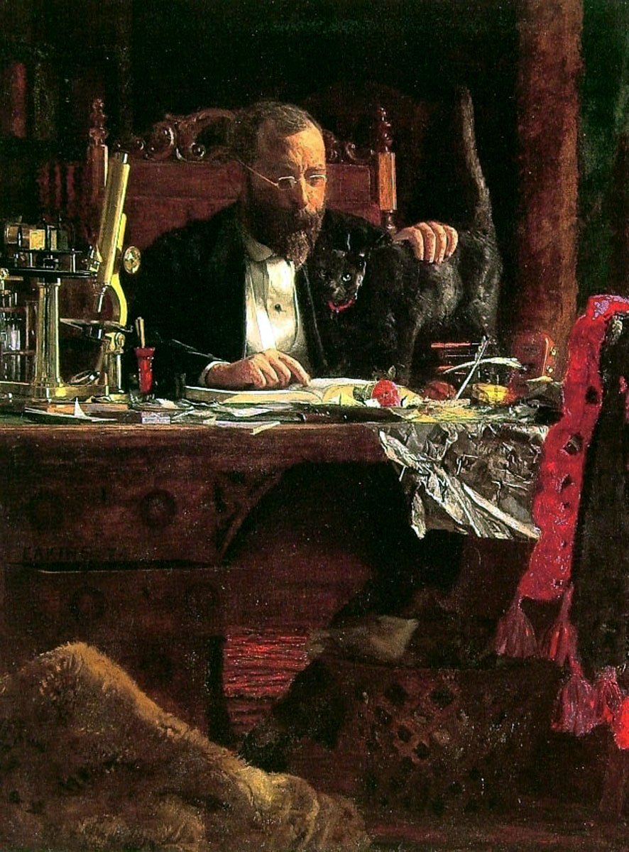 Benjamin H. Rand教授的肖像 作者 托马斯·埃金斯