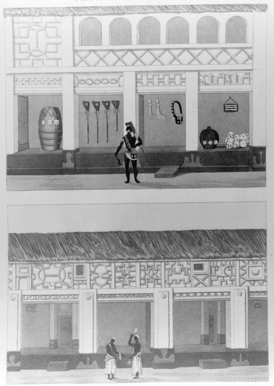 宫殿广场的一部分，1817年 作者 托马斯·爱德华·鲍迪奇