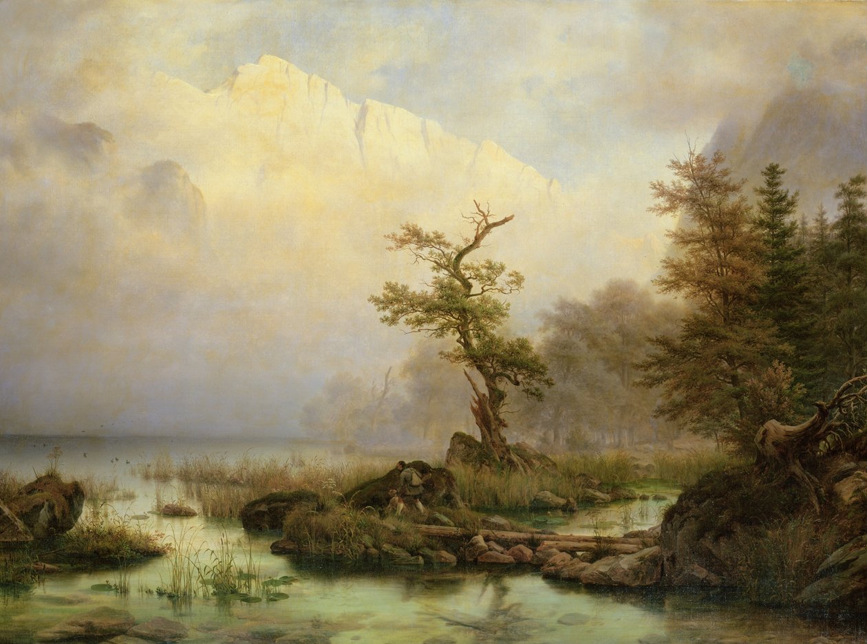 一个秋天的早晨，在Konigssee，1835年 作者 托马斯·费恩利
