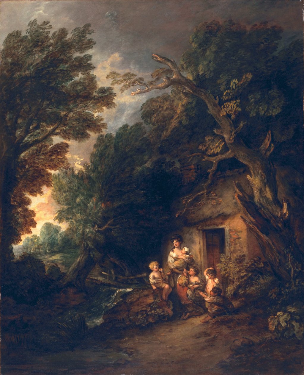 小屋门，1780年 作者 托马斯·盖恩斯伯勒