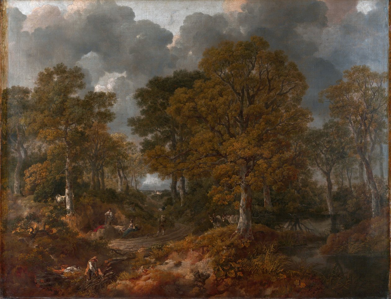 Gainsborough&39;s Forest（&39;Cornard Wood&39;），1748年 作者 托马斯·盖恩斯伯勒