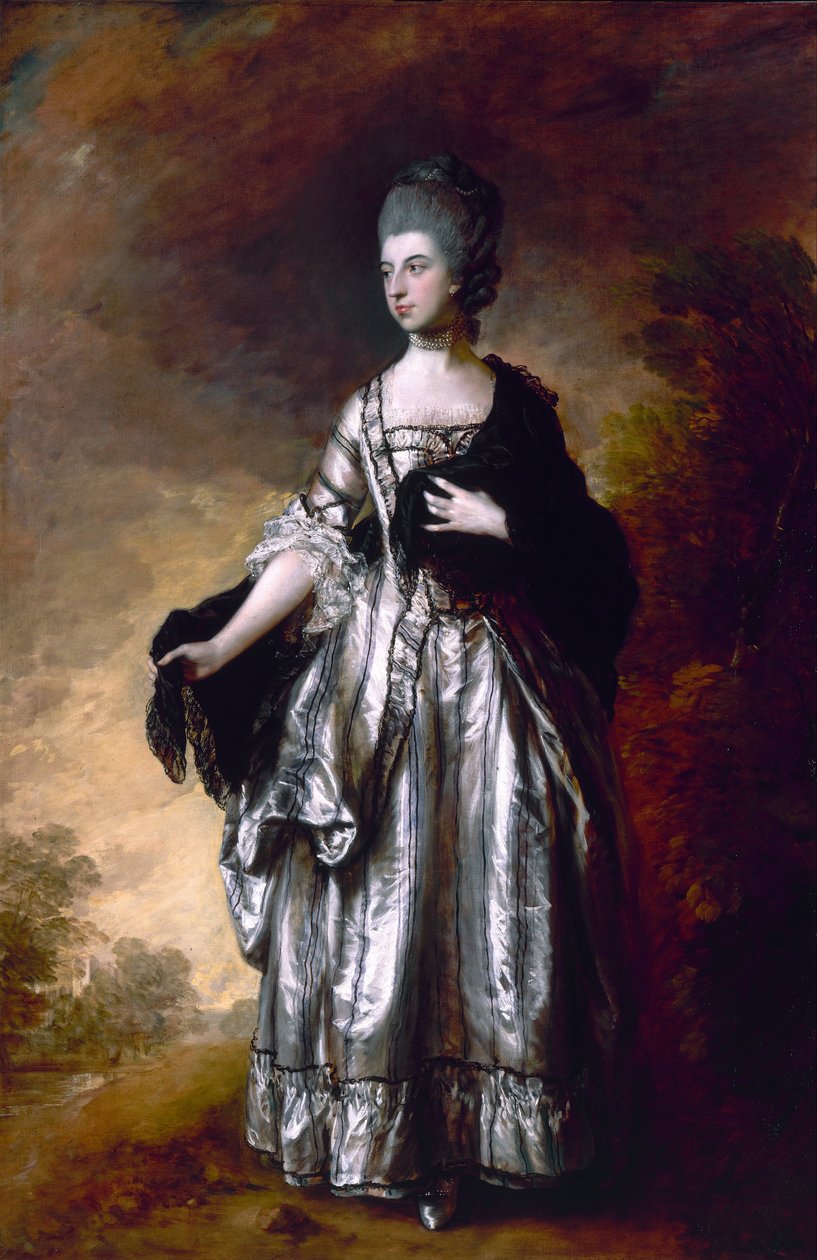 伊莎贝拉，Viscountess Molyneux，后来塞夫顿伯爵夫人 作者 托马斯·盖恩斯伯勒