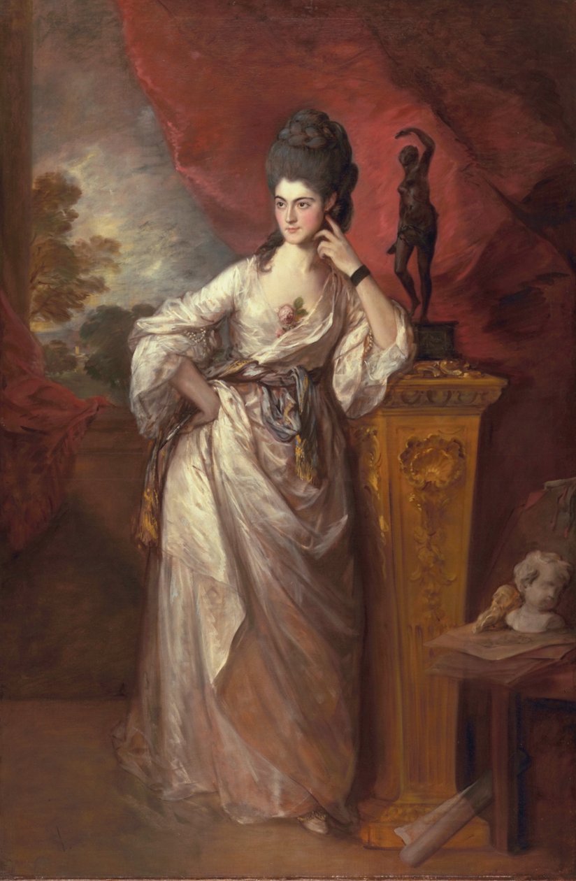 佩内洛普（皮特），Viscountess Ligonier，1770年 作者 托马斯·盖恩斯伯勒