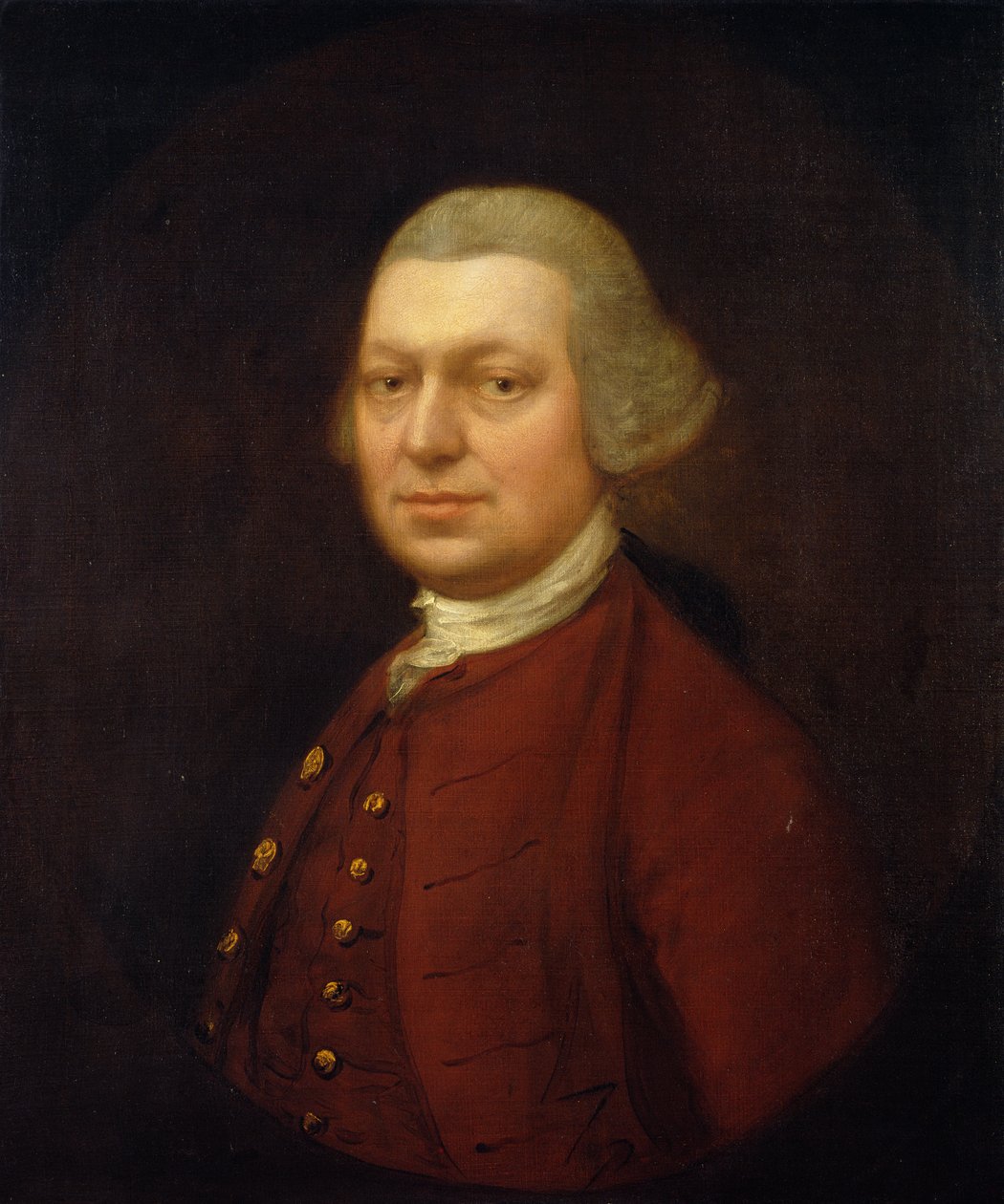 John Joshua Kirby（1716-74）c.1764的肖像 作者 托马斯·盖恩斯伯勒