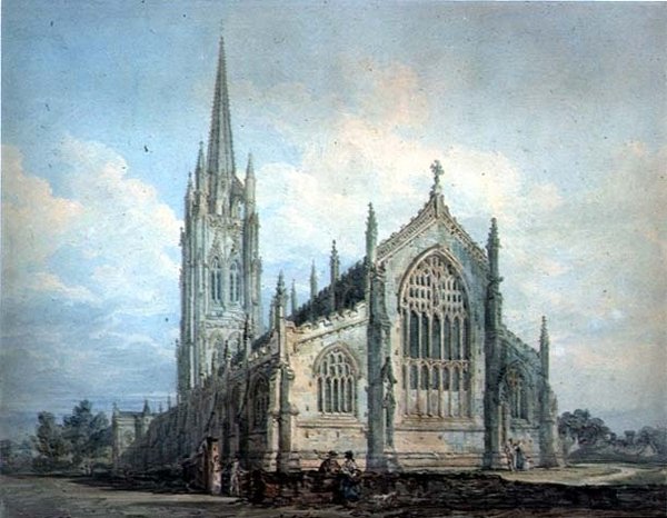 Louth Church，Lincs（纸上水彩） 作者 托马斯·吉尔丁
