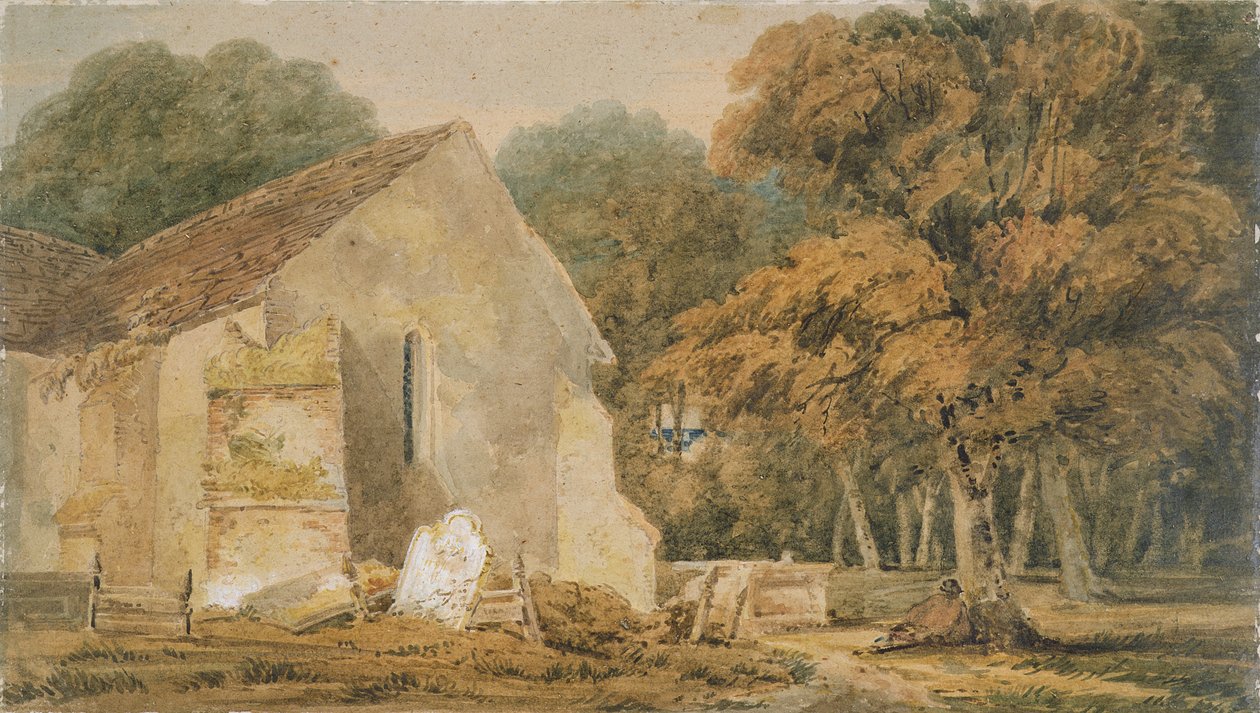 No.0735 A Country Churchyard，c.1797-98 作者 托马斯·吉尔丁