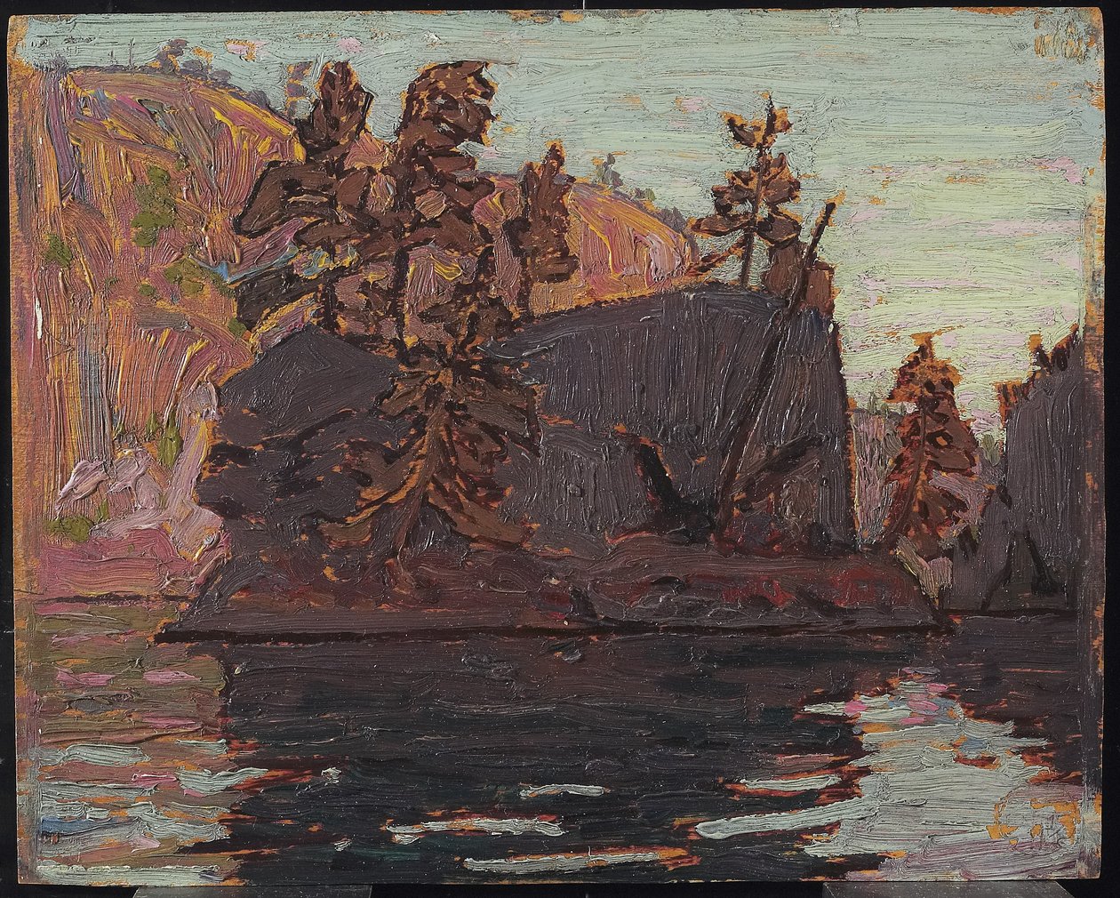 Petawawa Gorges，1916年（木板油） 作者 汤姆汤姆森