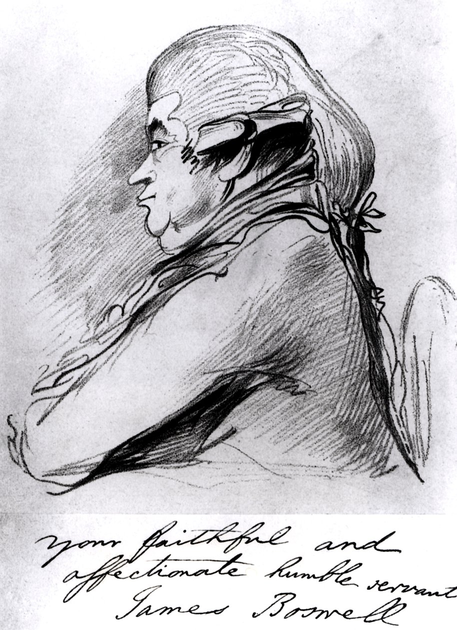 James Boswell（1740-95），1790-95 作者 托马斯·劳伦斯