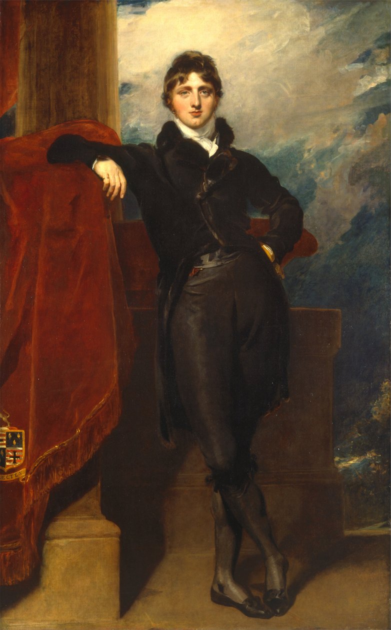 Lord Granville Leveson-Gower，后来的第一伯爵格兰维尔 作者 托马斯·劳伦斯