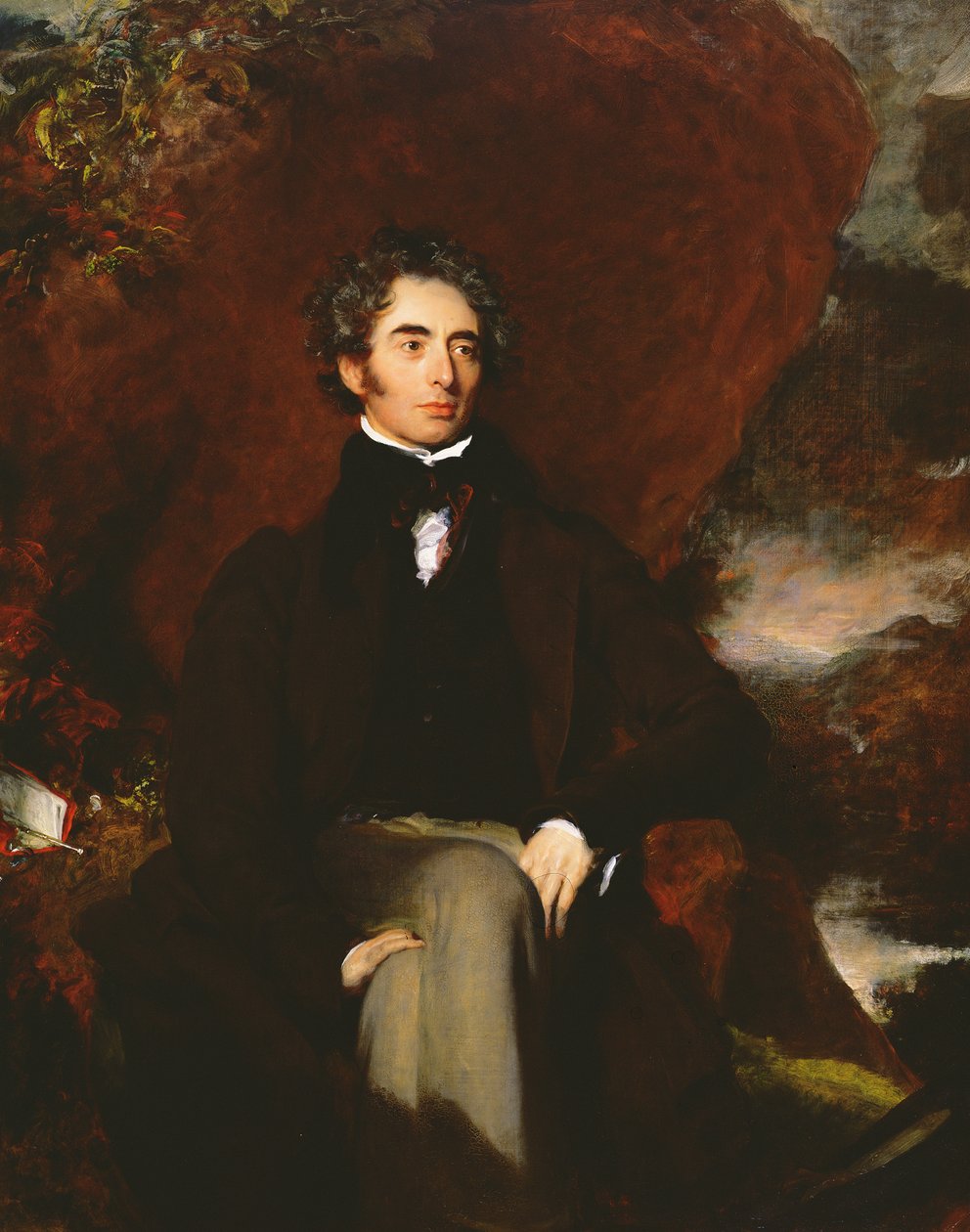 罗伯特Southey（1774-1843）英国诗人和文字的人的肖像 作者 托马斯·劳伦斯