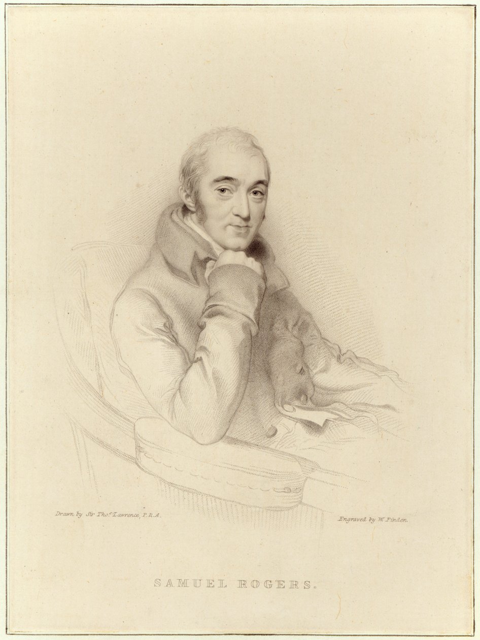 Samuel Rogers，由William Finden雕刻 作者 托马斯·劳伦斯